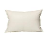 KUNYOS Housse de Pouf d'extérieur en Simili Cuir, Sac d'oreiller for Club de Plage(70x100cm-light Beige)