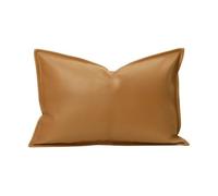 KUNYOS Housse de Pouf d'extérieur en Simili Cuir, Sac d'oreiller for Club de Plage(70x100cm-light Brown)