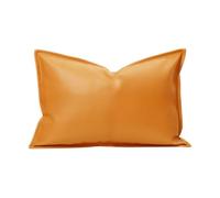 KUNYOS Housse de Pouf d'extérieur en Simili Cuir, Sac d'oreiller for Club de Plage(70x100cm-yellow)