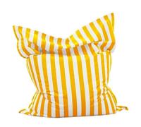 KUNYOS Housse de Pouf Flottante carrée for Piscine, 6 Pieds, sans Remplissage, for l'extérieur, la Plage, Le Jardin, Le Salon, Le canapé-lit(Yellow-Stripe)