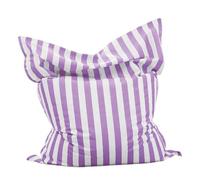 KUNYOS Housse de Pouf Flottante carrée for Piscine, 6 Pieds, sans Remplissage, for l'extérieur, la Plage, Le Jardin, Le Salon, Le canapé-lit(Light Purple-Stripe)