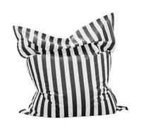 KUNYOS Housse de Pouf Flottante carrée for Piscine, 6 Pieds, sans Remplissage, for l'extérieur, la Plage, Le Jardin, Le Salon, Le canapé-lit(Black-Stripe)