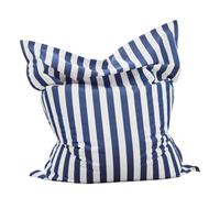 KUNYOS Housse de Pouf Flottante carrée for Piscine, 6 Pieds, sans Remplissage, for l'extérieur, la Plage, Le Jardin, Le Salon, Le canapé-lit(Dark Blue-Stripe)