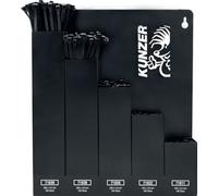 Kunzer 500 Colliers de câbles Assortiment de colliers de câbles Support mural Assortiment Boîte en acier