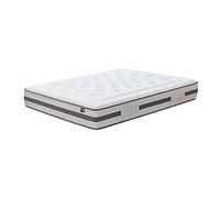 KUO Dream | Matelas ECO Natur | Ressorts ensachés avec Renfort Lombaire en Latex | Rembourrage en Coton Naturel et Tissu Bambou | Épaisseur 28 cm | 80 x 200 cm, Beige