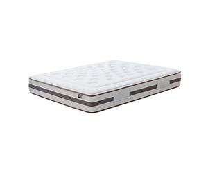 KUO Dream | Matelas ECO Natur | Ressorts ensachés avec Renfort Lombaire en Latex | Rembourrage en Coton Naturel et Tissu Bambou | Épaisseur 28 cm | 160 x 200 cm, Beige
