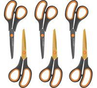 KUONIIY ciseaux 20,3 cm revêtement titane Soft-Grip 6 pièces