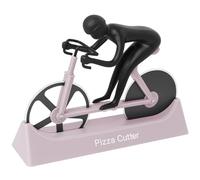 KUONIIY Roulette à pizza pour vélo - Double lame en acier inoxydable - Lames super tranchantes - Avec revêtement antiadhésif - Violet
