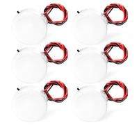 KUOQIY 6 Pièces Support de Pile Bouton Rond 2 x 3V CR2032, 3V 2 Boîtiers de Piles CR2032 avec Interrupteur Marche/Arrêt, Support Pile Bouton Type de Fil de Plomb, Interrupteur Bascule, Blanc