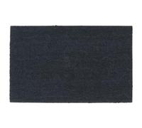 KUREOVDG Paillasson en fibre de coco - 50 x 80 cm - Gris foncé - Tapis d'entrée touffeté avec dessous en PVC antidérapant - Paillasson naturel pour l'intérieur et l'extérieur - Facile à nettoyer et