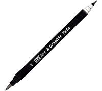 Kuretake Feutre aquarelle - Ton gris - N° 80 - Double pointe - ZIG