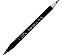 Kuretake Feutre aquarelle - Ton gris - N° 81 - Double pointe - ZIG
