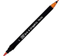 Kuretake Feutre aquarelle - Ton orange - N° 24 - Double pointe - ZIG