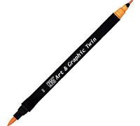 Kuretake Feutre aquarelle - Ton orange - N° 42 - Double pointe - ZIG