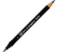 Kuretake Feutre aquarelle - Ton orange - N° 49 - Double pointe - ZIG