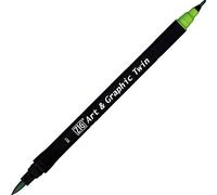 Kuretake Feutre aquarelle - Ton vert - N° 51 - Double pointe - ZIG