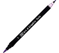 Kuretake Feutre aquarelle - Ton violet - N° 62 - Double pointe - ZIG