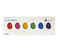 Kuretake GANSAI TAMBI (Gem colors) Set de aquarelle peinture, Lot de 6 couleurs, pour les artistes professionnels, Non toxique, fabriqué au Japon
