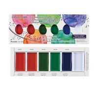 Kuretake GANSAI TAMBI (Granulating colors III) Set de aquarelle peinture, Lot de 6 couleurs, pour les artistes professionnels, Non toxique, fabriqué au Japon