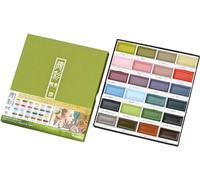 Kuretake GANSAI TAMBI Set de peinture aquarelle 24 couleurs II - Art nouveau, Matériel artistique de qualité professionnelle pour la peinture et le dessin, Non toxique, Fabriqué au Japon