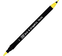 Kuretake Zig Art et graphique marqueur à double pointe brosse 010 Jaune clair