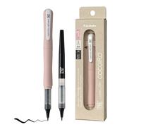 Kuretake ZIG Letter Pen COCOIRO Body with Black Ink Refill - Flexible Extra Fine Brush Tip - Refillable Brush Pen for Calligraphy, Hand Lettering, Illustration - Made in Japan (POTTER'S PINK, Black)
