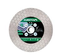 KURSTOL Disque Diamant Carrelage 125mm - Lame de scie Diamantée Double Usage, Filetage M14 pour Couper et Meuler les Carreaux de Céramique, Porcelaine, Granit, Marbre