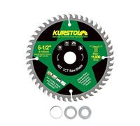 KURSTOL Lame Scie Circulaire Bois 140 x 20mm - 48 dents Disques Carbure pour Bois, Plastique, Contreplaqué, Panneaux de Particules, Panneaux Multicouches