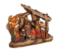 Kurt Adler Crèche de Noël Multicolore 17,8 cm de Haut