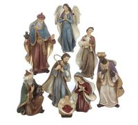 Kurt Adler Ensemble de Figurines en résine sur la Nativité, 15,88 cm, Boîte de 8 pièces