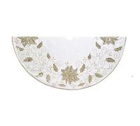 Kurt Adler Jupe de Sapin Houx Ivoire 137 cm