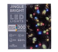 Kurt Adler Lot de 300 lumières LED multicolores 3 mm Vert 15 m