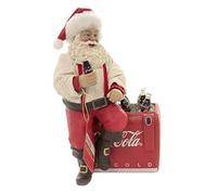 Kurt S. Adler Kurt Adler Coca-Cola Père Noël Assis sur Une glacière Multicolore 26,7 cm