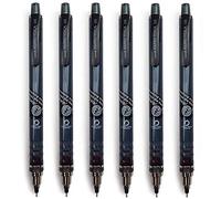 Kuru Toga Uni-Ball Lot de 6 crayons mécaniques auto-affûtants 0,5 mm Corps fumé