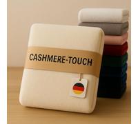 Kuscheli - Drap housse chaud en tissu cachemire - Différentes tailles et couleurs - Drap housse en jersey polaire en flanelle - Couleur : crème, Gre:140-160 x 200 cm