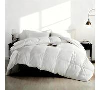 KUSNUG Couette d'été 200x200cm Coton Égyptien en 10% Duvet et 90% Plumes