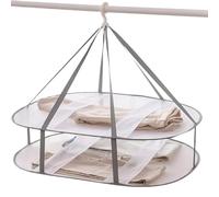 Kustimantu Séchoir à Linge Plat Pliable - Grand Filet Portable pour Chaussettes, Pulls, vêtements, ménage, Appartement
