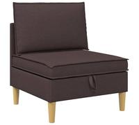 KUTYWEXFM Tabouret rembourré carré avec espace de rangement en tissu | Pouf cube moderne avec revêtement en tissu et cadre en bois offrant un espace de rangement pour le salon ou la chambre à