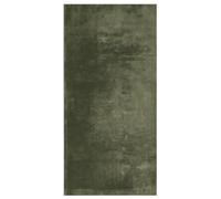 KUTYWEXFM Tapis à poils courts Huarte doux Vert forêt 100 x 200 cm | Tapis de salon pliable en polyester avec une hauteur de poils de 18 mm pour chambre à coucher et couloir