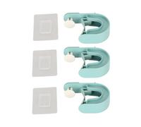 Kuuleyn 3 pièces porte-balai auto-adhésif empêchant le glissement pinces de vadrouille à montage mural polyvalentes pour la maison salle de bains cuisine jardin garage (Bleue)