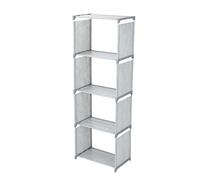 Kuuleyn Bibliothèque rotative, Tour d'étagère rotative, bibliothèque Debout Multicouche, étagère de Rangement, Organisateur de Maison pour Salon Chambre à Coucher (Grise)