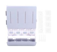 Kuuleyn Boîte de rangement murale multifonctionnelle pour assaisonnement, distributeur de condiments, huile, vinaigre, sauce soja, organisateur peu encombrant pour porte de