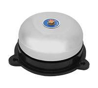 Kuuleyn Cloche d'alarme Incendie, Cloche électrique de Forme Ronde en Acier Inoxydable de 4 Pouces, sans étincelle, Cloche d'urgence Filaire pour usines, écoles 220V 10W