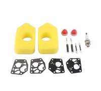Kuuleyn Filtre à air de Tondeuse, Membrane de Tondeuse, kit de réparation de Tondeuse, 2 Paquets de kit de réparation de Tondeuse, Membrane de Filtre à air, Ampoule à Ressort,