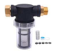 Kuuleyn Filtre à sédiments pour Tuyau d'arrosage, Filtration Efficace de 3/4" avec 40 Mailles et 100 Mailles pour Nettoyeur Haute Pression, Robinet d'entrée d'eau, Tuyau