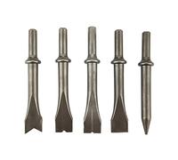Kuuleyn Marteau Burin à air, Burin à air, 5 pièces Ensemble de burins à Marteau pneumatique en Acier au Chrome molybdène pour Marteau pneumatique 150/190/250