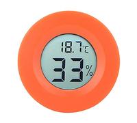 Kuuleyn Mini thermomètre LCD numérique intégré circulaire hygromètre humidité température mètre intérieur (Rouge)
