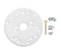 Kuuleyn Plaque de Base de routeur, Plaque de Base Universelle de routeur Acrylique avec vis de centrage pour Les routeurs de Garniture Outil auxiliaire de Travail du Bois