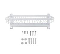 Kuuleyn Porte-Serviettes Mural Pliable en Aluminium sans Perforation, adhésif Puissant, Compact, Multifonctionnel, Gain de Place, roulement Stable pour la Maison, la Salle de (Blanca)