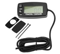 Kuuleyn Tachymètre inductif rétroéclairé LCD rétroéclairé, tachymètre pour petit moteur, tachymètre numérique pour tronçonneuse, compteur horaire, adapté aux moteurs à deux et